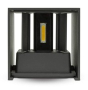 Kinkiet Ścienny V-TAC 12W LED Regulowany Czarny Kwadrat 