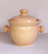 Stare naczynie ceramiczne PRL kociołek Warszawa