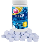CHLOR MULTI TABLETKI 3w1 CHEMIA DO BASENU BLUE 1kg MAŁE 20g GAMIX x50