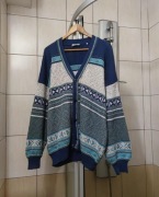 Sweter klasyczny XXL wełniany elegancki futurystyczny modernistyczny męski