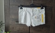 Spodenki jeansowe dla dziewczynki białe Lefties r. 140