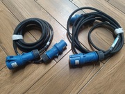 Przewód przemysłowy do kampera  Długość 2x5m 16A MENNEKES 2P  3x2.5mm