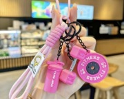 Duży brelok silikonowy fitness siłownia zawieszka do torby upominek 