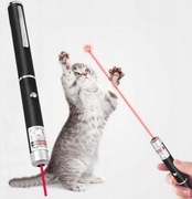 Wskaźnik laserowy czerwony do prezentacji mocna „kropka” zabawka dla pupila