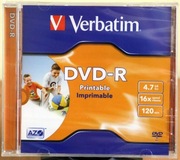 Verbatim DVD-R 4.7 GB. Pudełka, folia.