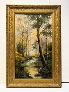 Obraz olejny, pejzaż lata 20'ste XX wieku / Janicki