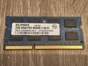 PAMIĘĆ RAM 2GB SO-DIMM DDR3 2Rx8 PC3 8500S 7-10-F1