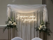 Napis neonowy weselny Zapisani sobie w gwiazdach