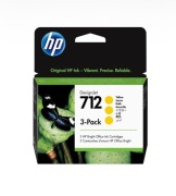 Tusz HP oryginalny 3ED79A 712 3 x yellow