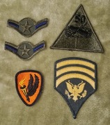 Naszywki USA, Armia, 5 sztuk, cena za komplet