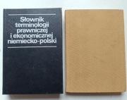 Słownik terminologii prawniczej i ekonomicznej niemiecko-polski + prawniczy