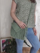 Torebka damska zielona/szałwiowa