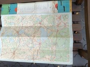 Mapa turystyczna Wielkie jeziora mazurskie 1964 r.