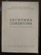 Dachówka cementowa. 1949. Ministerstwo Odbudowy