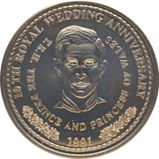 Turks i Caicos 1 crown 1991, KM#121
