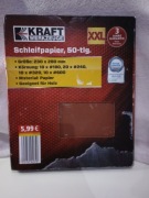 Papier ścierny firmy KRAFT 50 sztuk