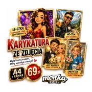 Karykatura ze zdjęcia A4 + ramka | Dla pierwszych 5 zamówień 59 zł !