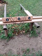 Lampa drewniana w stylu industrialnym