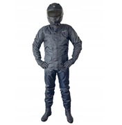 RIDA Kombinezon Przeciwdeszczowy Motocyklowy Deszczak Wodoodporny Czarny XL