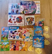 Zestaw dla dziewczynki 4+, puzle, książki, naklejki z piaskiem
