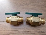 ZAWORY KULOWE DO GAZU DN 15 PN06 GAZOMET (2 SZT.)