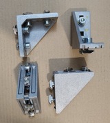 Łącznik kątowy do profili aluminiowych 40x80 z zestawem montażowym 