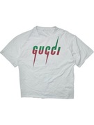 Biała koszulka GUCCI Nadruk Retro Vintage Boxy Nike Adidas Prada