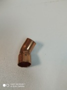 Łuk nyplowy fi 22 45 stopni , miedź , do lutowania