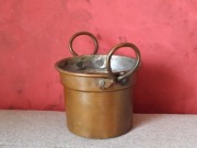 Retro stary rustykalny antyk garnek wojskowy