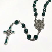 Różaniec Fire Polish, ręcznie robiony 8 mm 