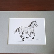 KOŃ W BIEGU 3. STYLOWY RYSUNEK