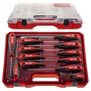 Zestaw wkrętaków w walizce 12 szt Milwaukee PH PZ płaskie magnetyczne