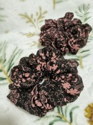 Duża  gumka scrunchie handmade szyfon  
