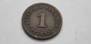 Niemcy Cesarstwo Niemieckie - 1 fenig, pfennig 1886 - mennica A
