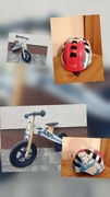Rowerek biegowy drewniany Kinderkraft+Kask rowerowy rozmiar 48-52