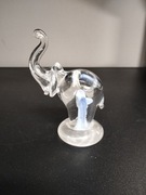 Szklany słonik figurka 