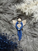 Aniołek magnes Podziękowanie na komunię breloczek dla gości aniołek