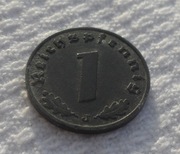 Niemcy III Rzesza 1 fenig reichspfennig 1942 J WiH Miasto Hamburg KM# 97 Zn