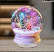 Śniieżna  kula obrotowa.