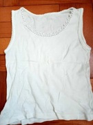 Podkoszulka dziecięca Biała bawełniana