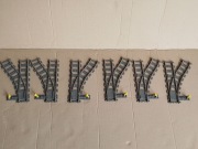 Lego Tory 9 Volt zwrotnice 6 szt