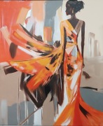 Zwiewnie obraz 100x120 cm farby akrylowe