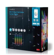 Nedis SmartLife kurtyna Wi-Fi RGB 180 LEDs 3m 