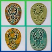 Ceramiczny magnes Outlander, rękodzieło 