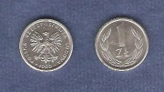 Moneta 1 zł PRL 1989-90 zestaw 2 szt.