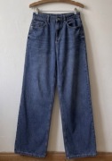 Spodnie jeansowe damskie Sinsay Wide Leg z szeroką nogawką 36/S stan super 