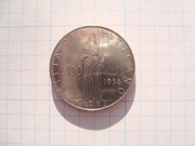 Watykan moneta 100 lirów 1958 Pius XII nakład