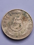 Niemcy III Rzesza 5 fenigów, pfennig 1938 rok mennica A