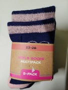 5 par-skarpety dziewczęce 23-26