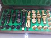 Szachy drewniane 31x31cm. Nowe